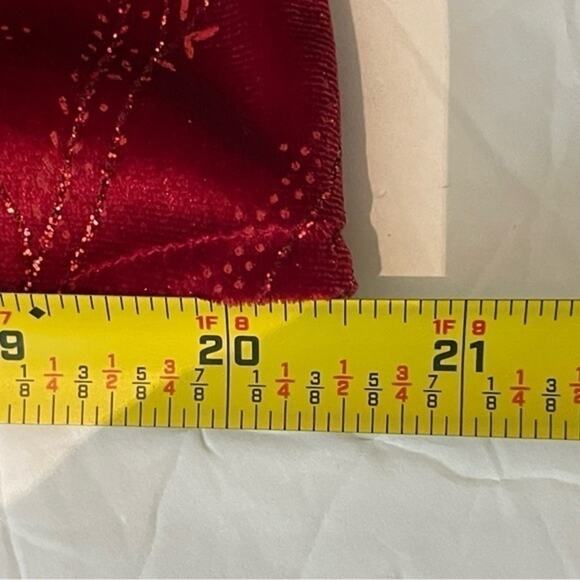 R & K Evening Metallic Red Velvet Cardigan & Camisole Set NWOT Size 12 - Picture 11 of 15